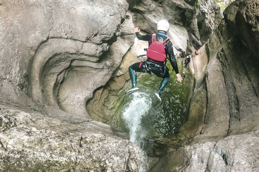 Canyoning Sprung Chli Schliere Schlucht