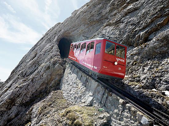 Rollstuhl Zahnradbahn Pilatus