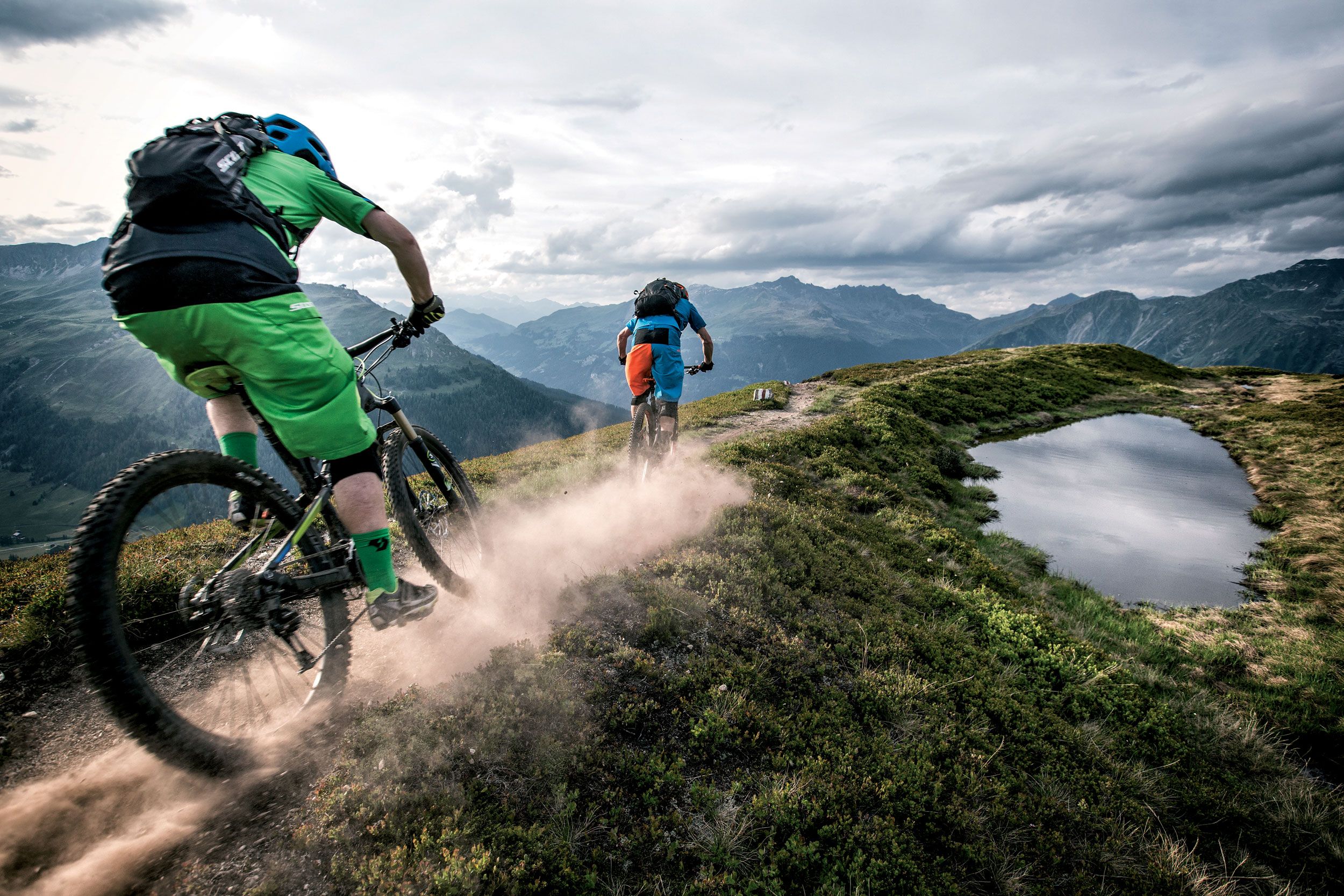 Davos Mountainbike Berge Singletrails