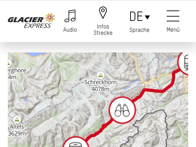 Glacier Express Infotainment