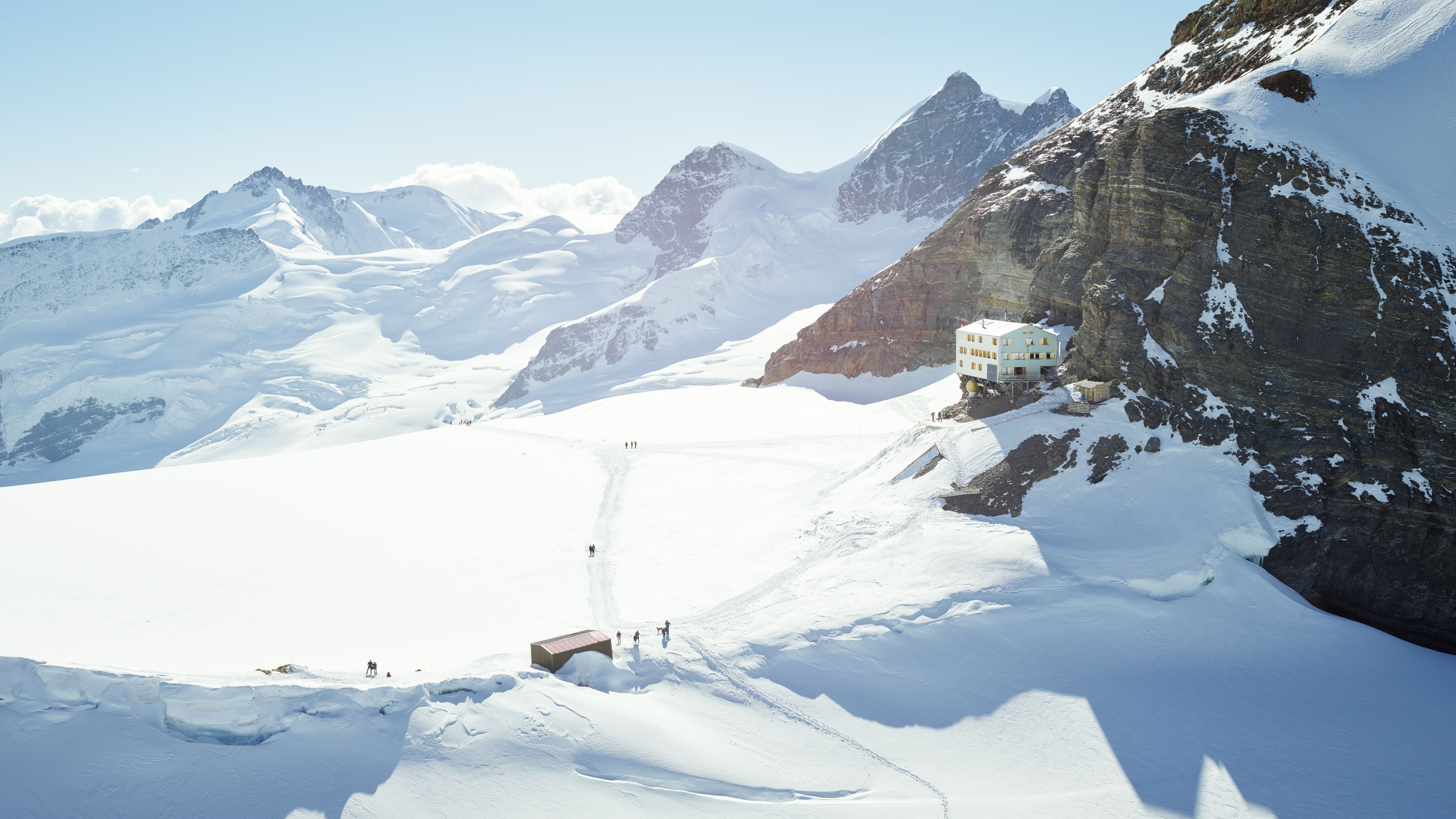 Jungfraujoch Wanderung Mönchsjochhütte