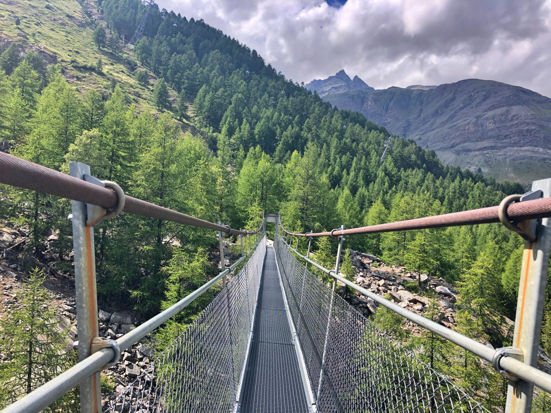 Zermatt Wandern Hängebrücke Europabrücke