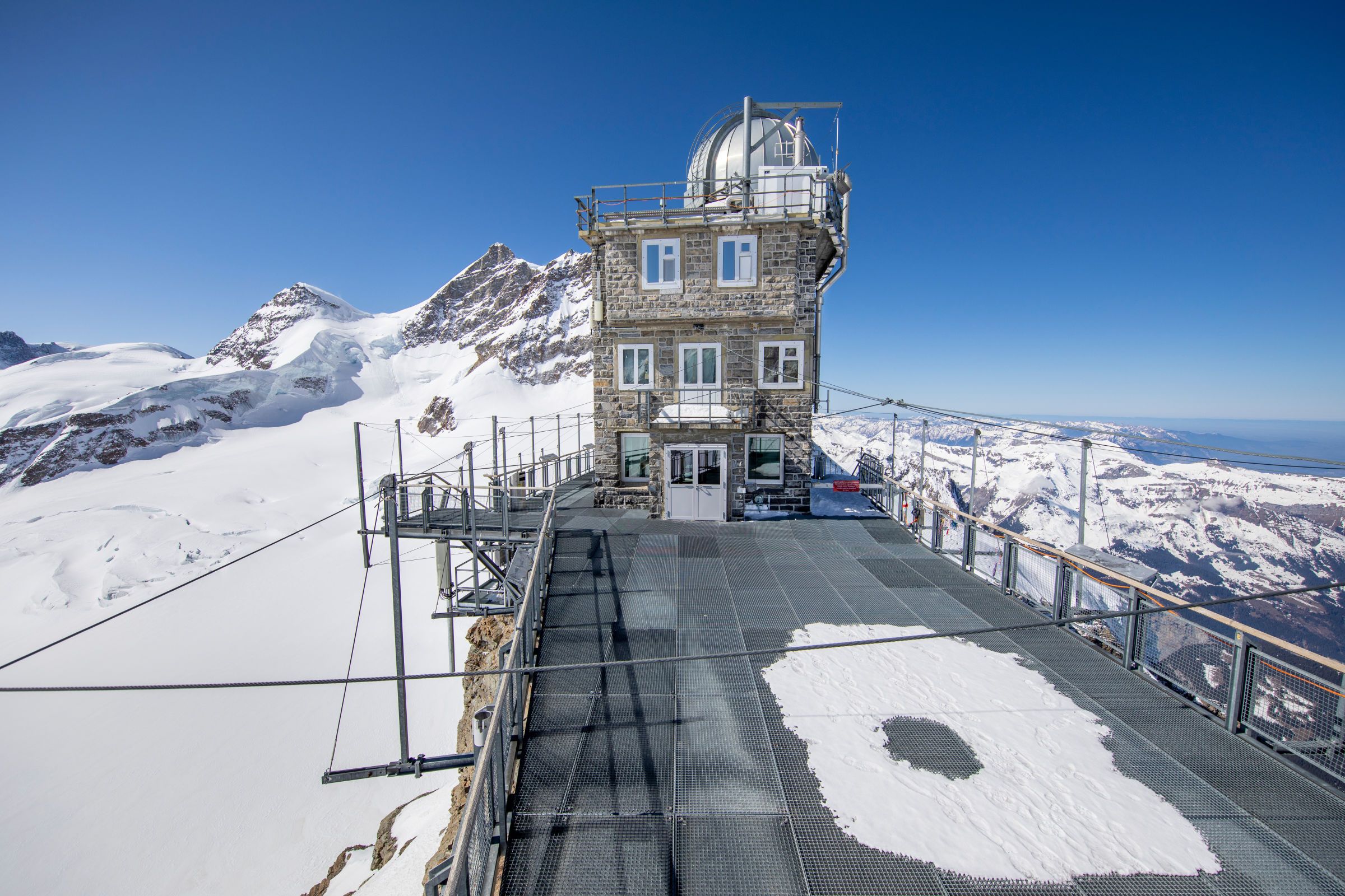 Rollstuhl Terrasse Jungfraujoch
