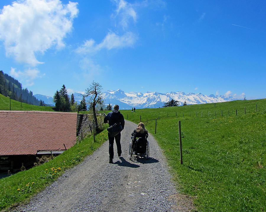 Rollstuhl Rigi Panoramaweg