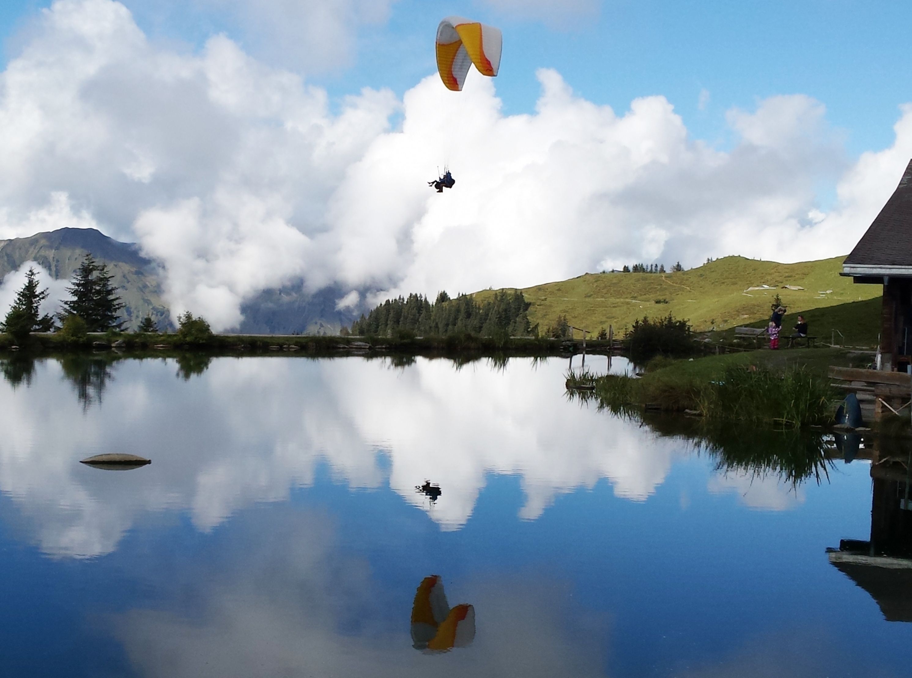 Brunni Engelberg Härzlisee Gleitschirmfliegen Paragliting