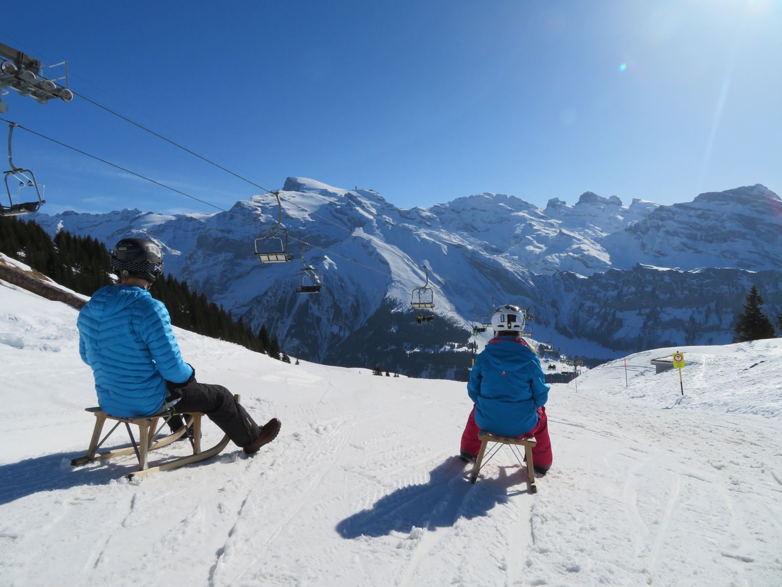 Nachtschlitteln Brunnihütte Ristis