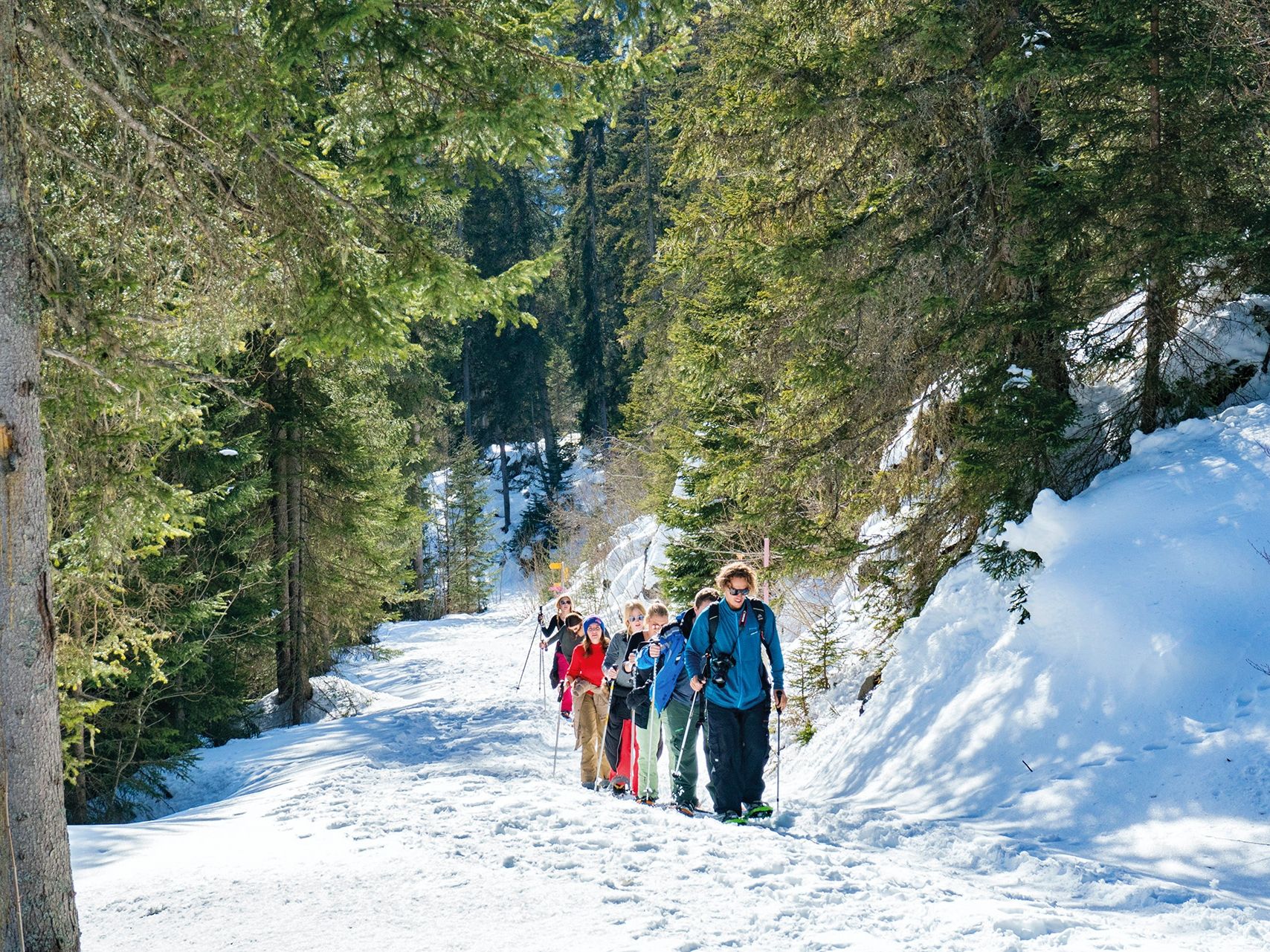 Schneeschuhwandern Schweiz Geführte Schneeschuhtour