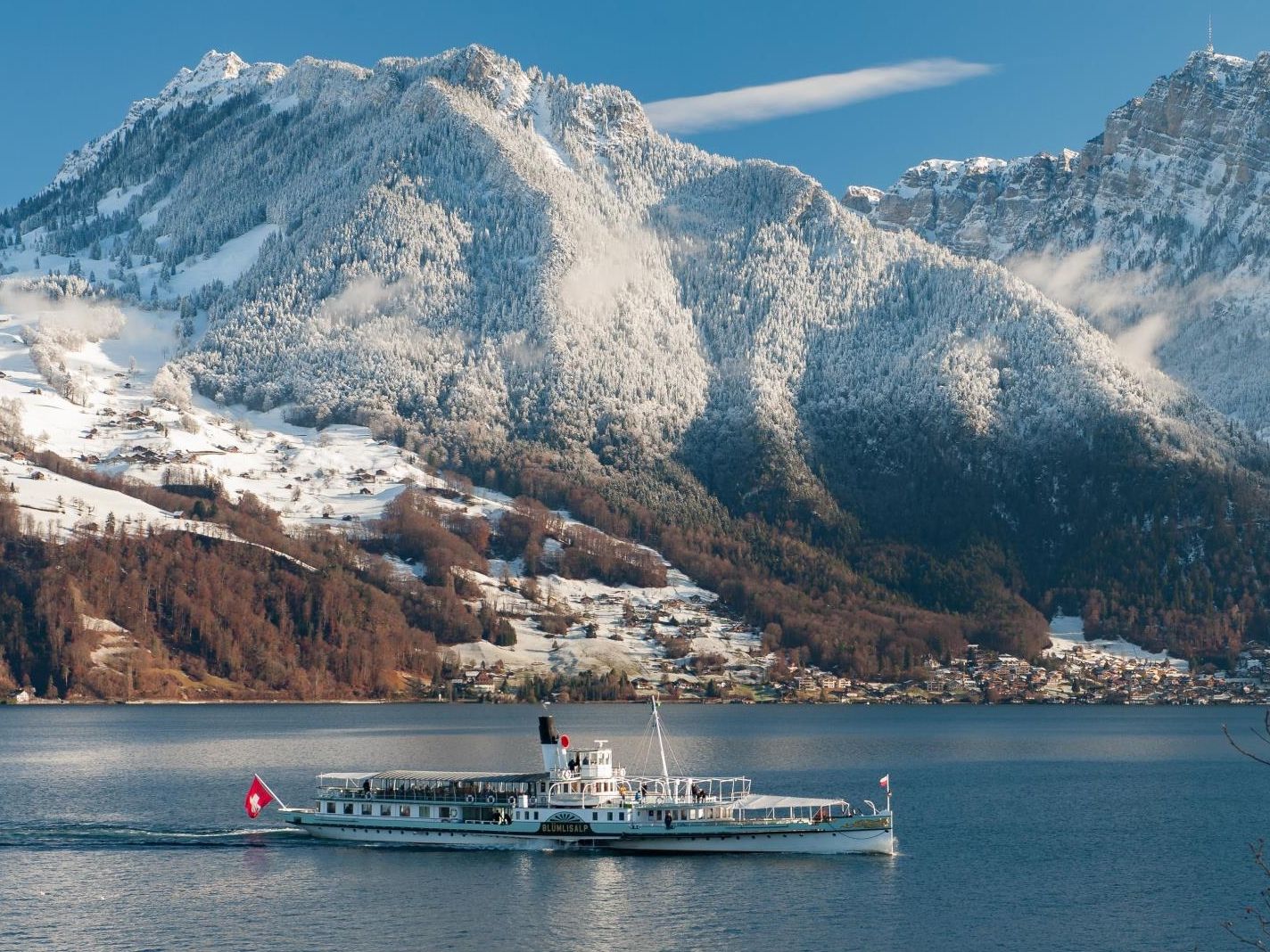 Thunersee Schiffahrt Winter