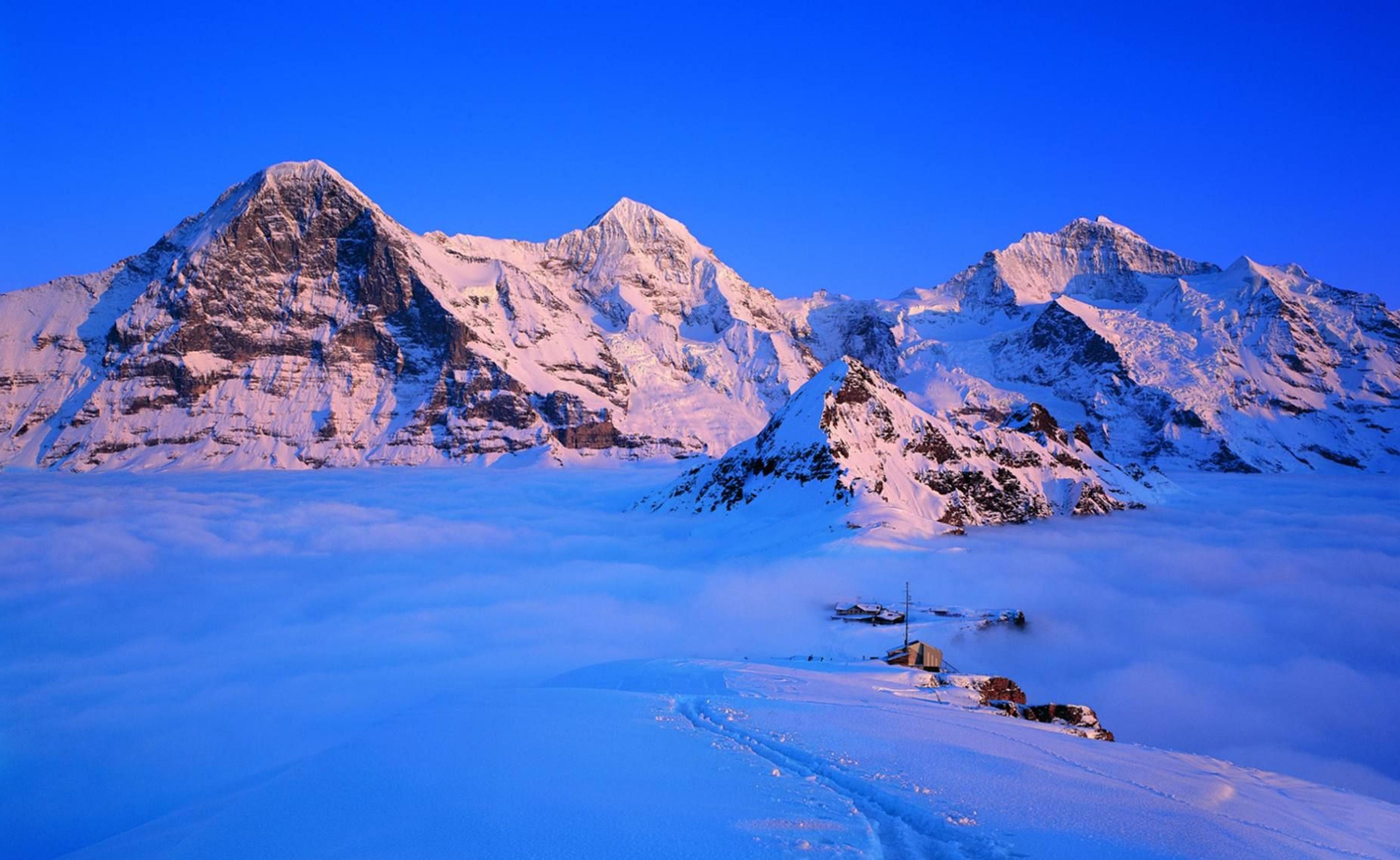 Zürich Blick auf den Eiger 