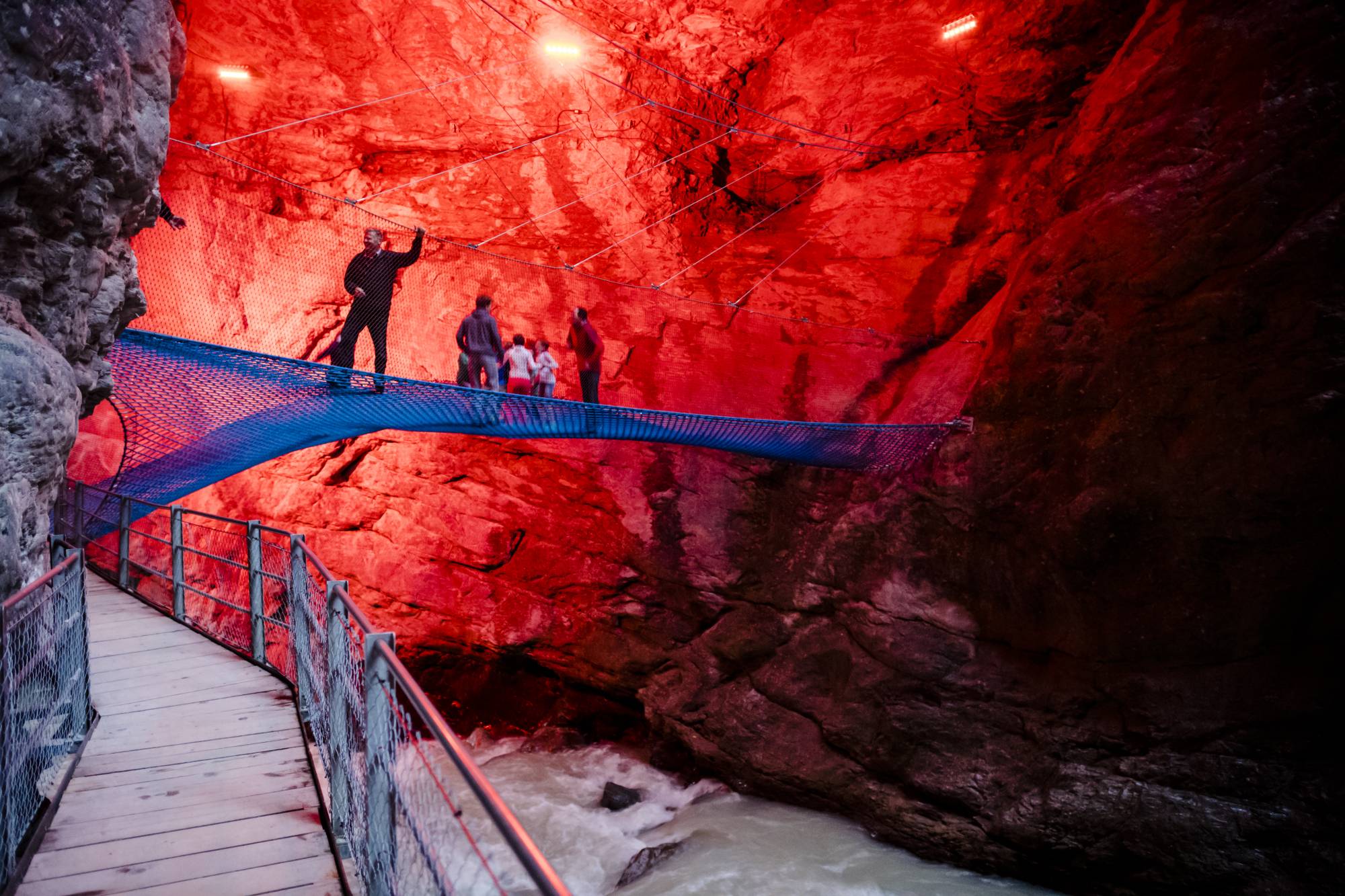 Familie Ausflug Schweiz Gletscherschlucht Grindelwald