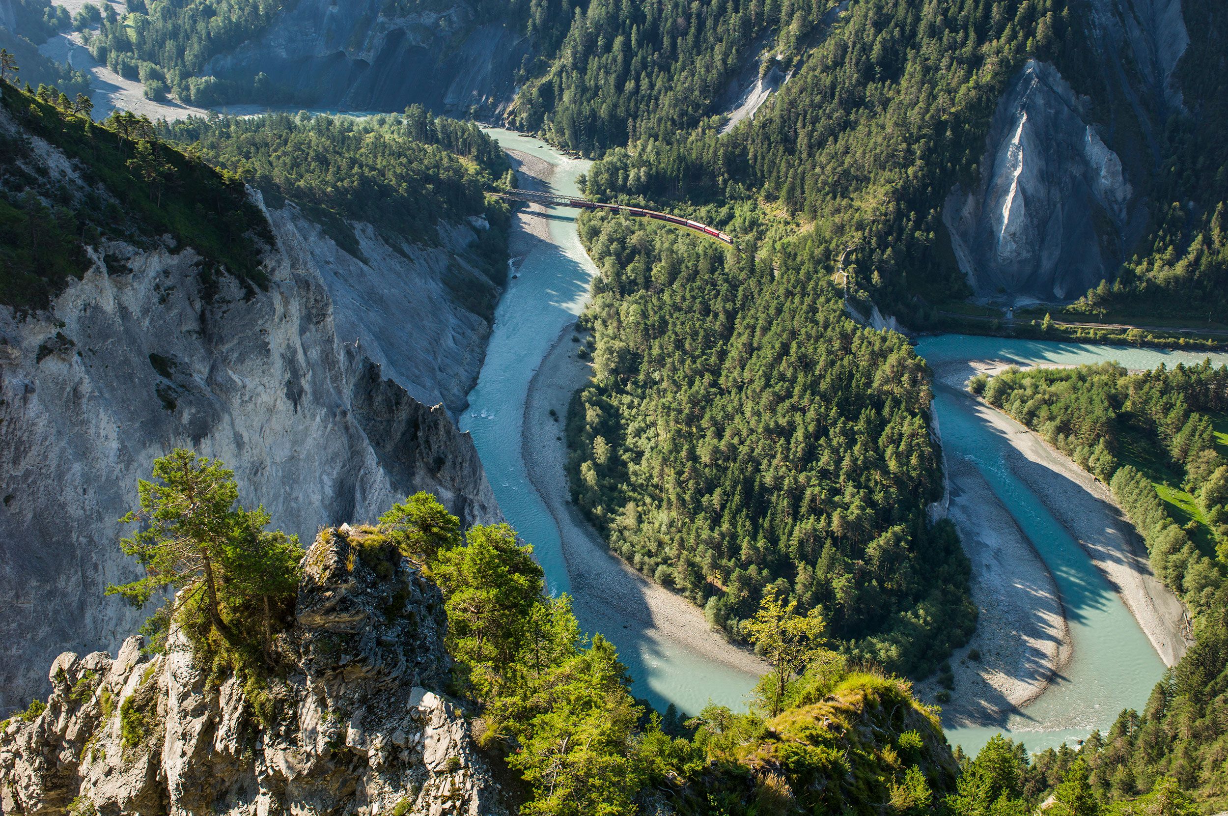 Wandern Schweiz Rheinschlucht