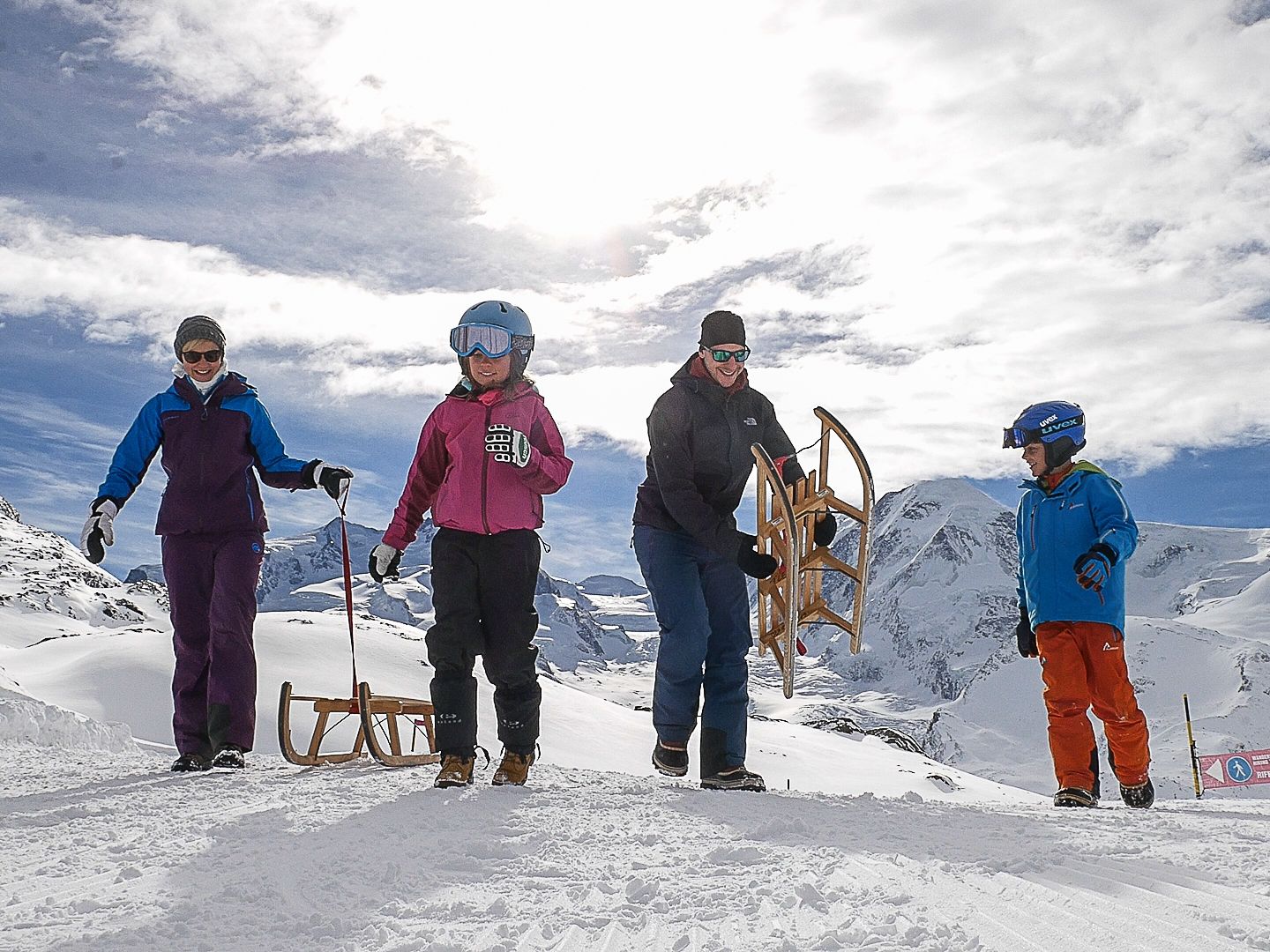 Zermatt Schlitteln