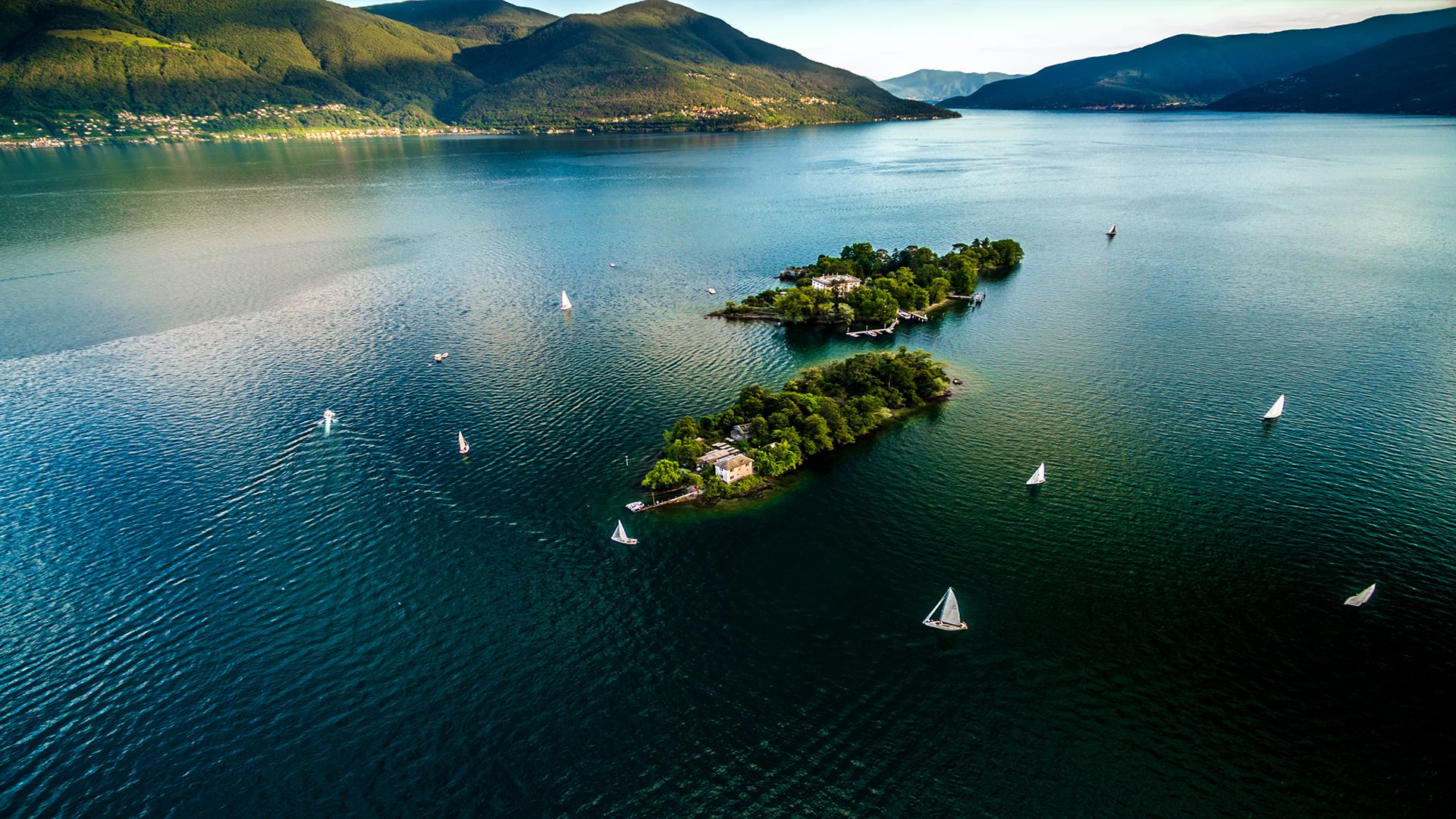 Tessin Lago Maggiore Brissagoinseln