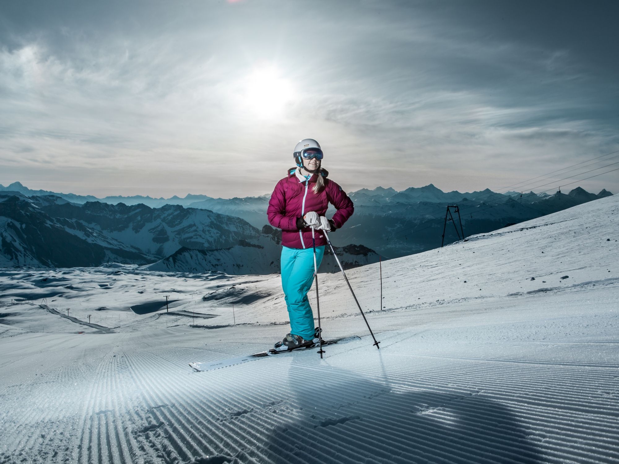 Skifahren Glacier 3000