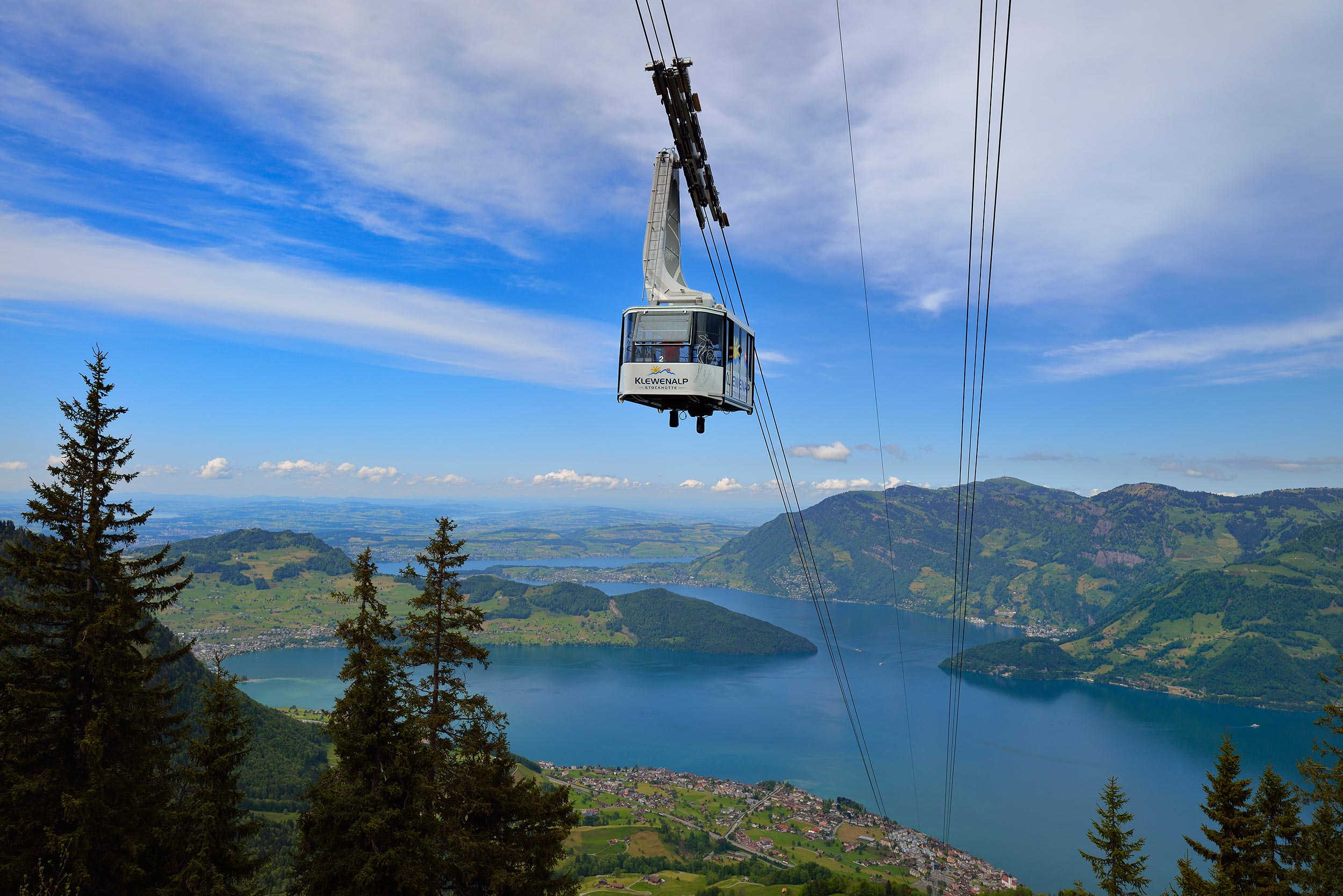 Wandern Schweiz Luftseilbahn Beckenried Klewenalp
