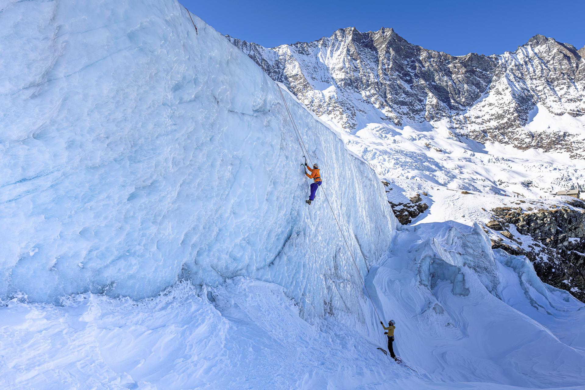Saas Fee Eisklettern