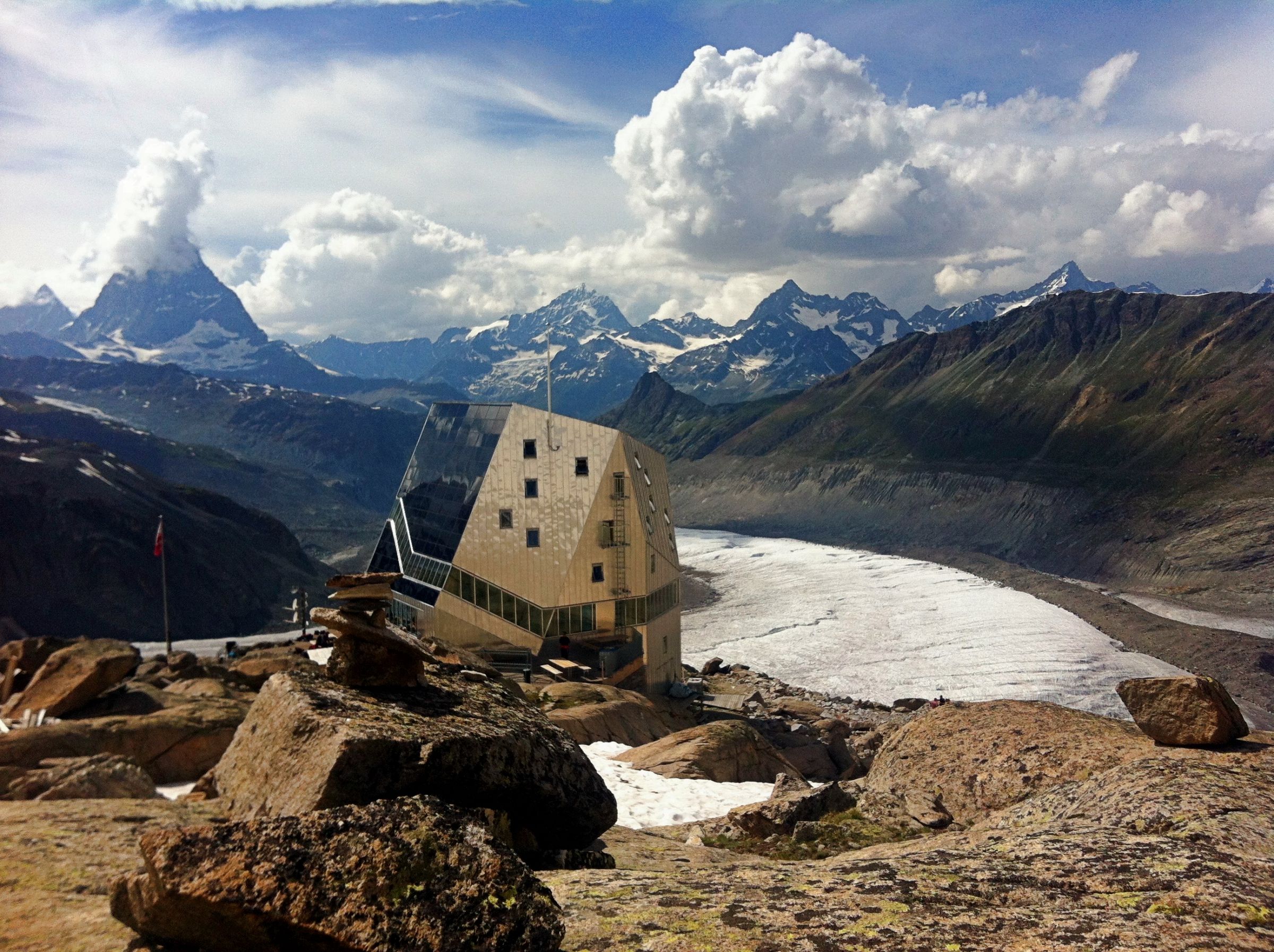 Zermatt Monterosahütte Gorner Gletscher