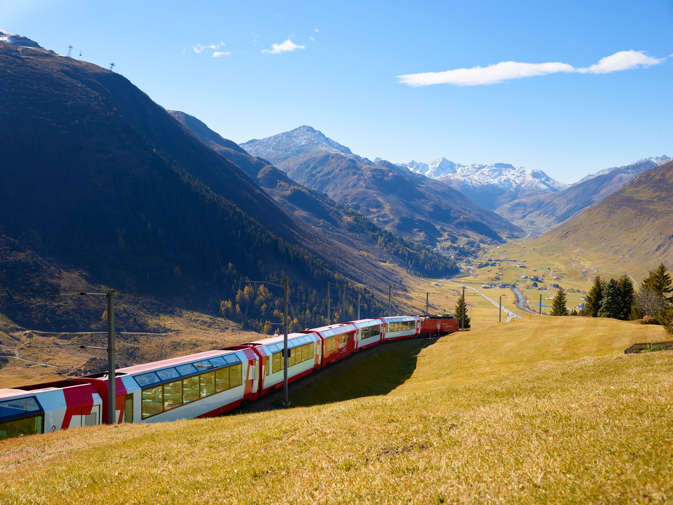 Glacier Express from Zermatt to St Moritz