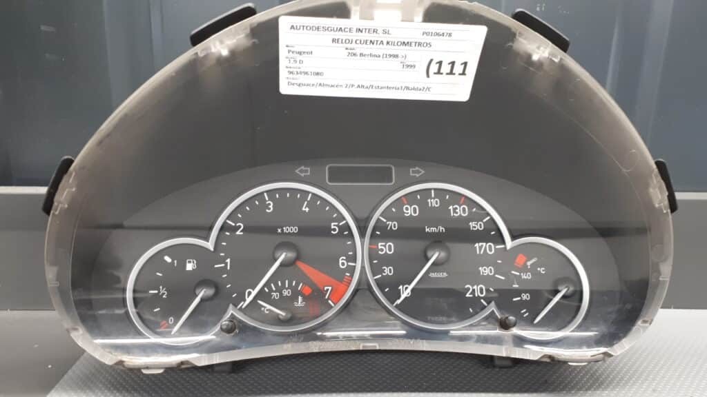 9656696680 licznik zegary Peugeot 206 1.9 D 99r