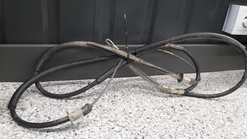 linka hamulca ręcznego opel rekord