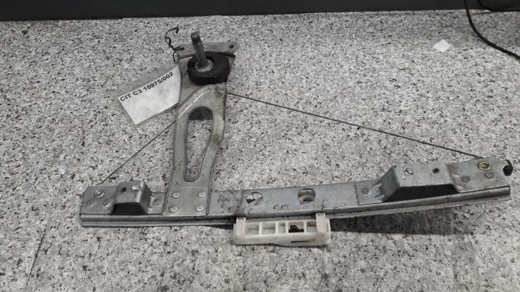 9680027380 mechanizm szyby prawy tyl citroen c3