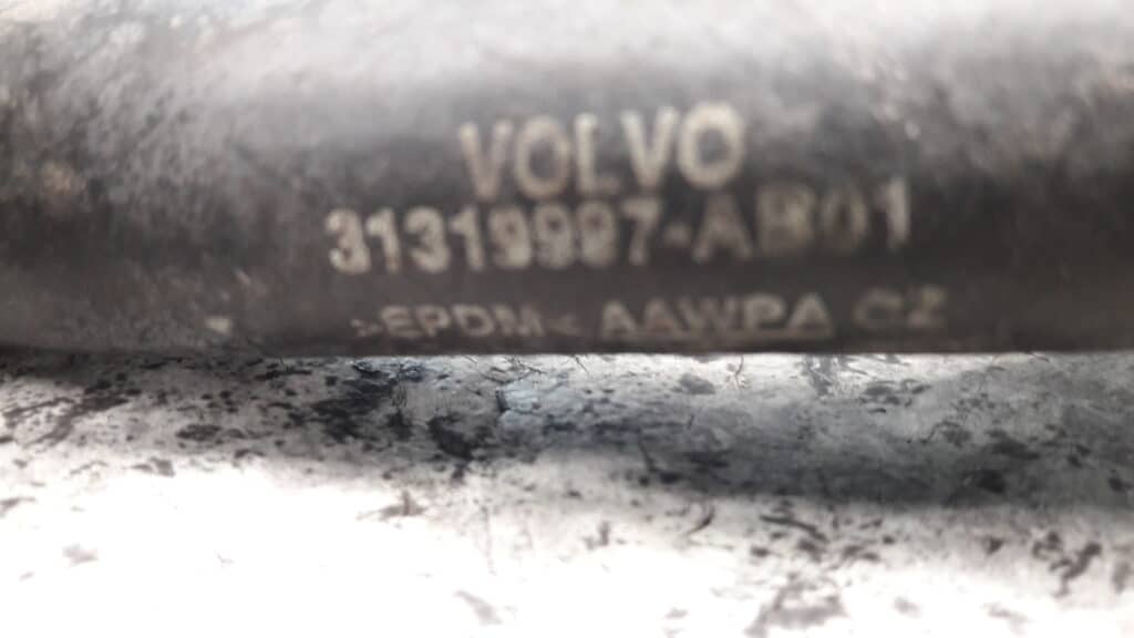 3139997 wąż przewód pompki wody volvo v60 s60