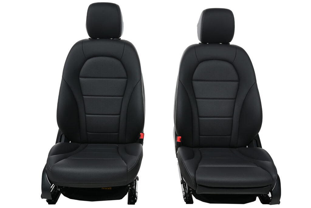 Komplet kompletny srodek fotele Mercedes W253 GLC czarna skóra