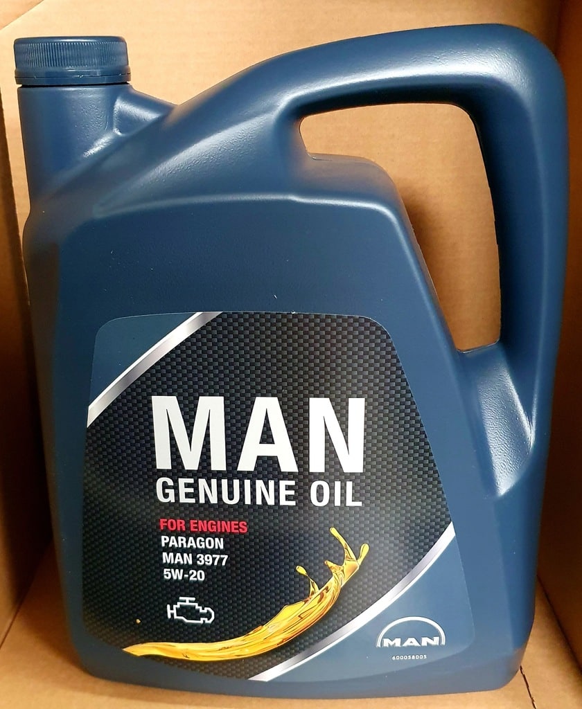 Olej silnikowy MAN Genuine Oil Paragon MAN 3977 5w-20 5l Oryginał  09.11001-0912