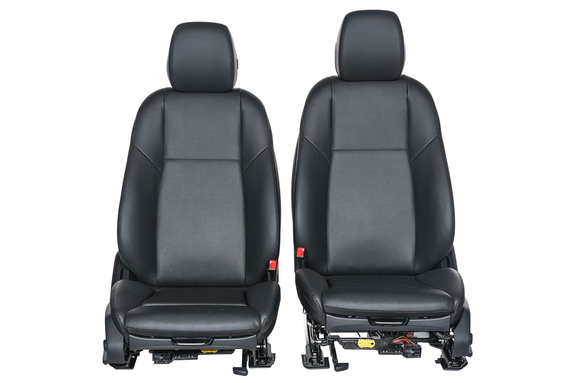 Komplet kompletny srodek fotele Mercedes W213 czarne NOWE