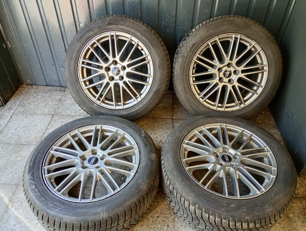 Felgi KBA51369 5x112 ET42 8j 18" opony zimowe 225/40r18 Audi Mercedes 8.2mm
