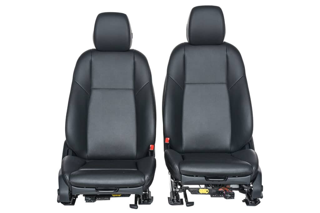 Komplet kompletny srodek fotele Mercedes W213 czarne NOWE