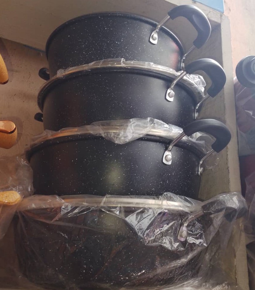 4-Piece Granite Cookware Set