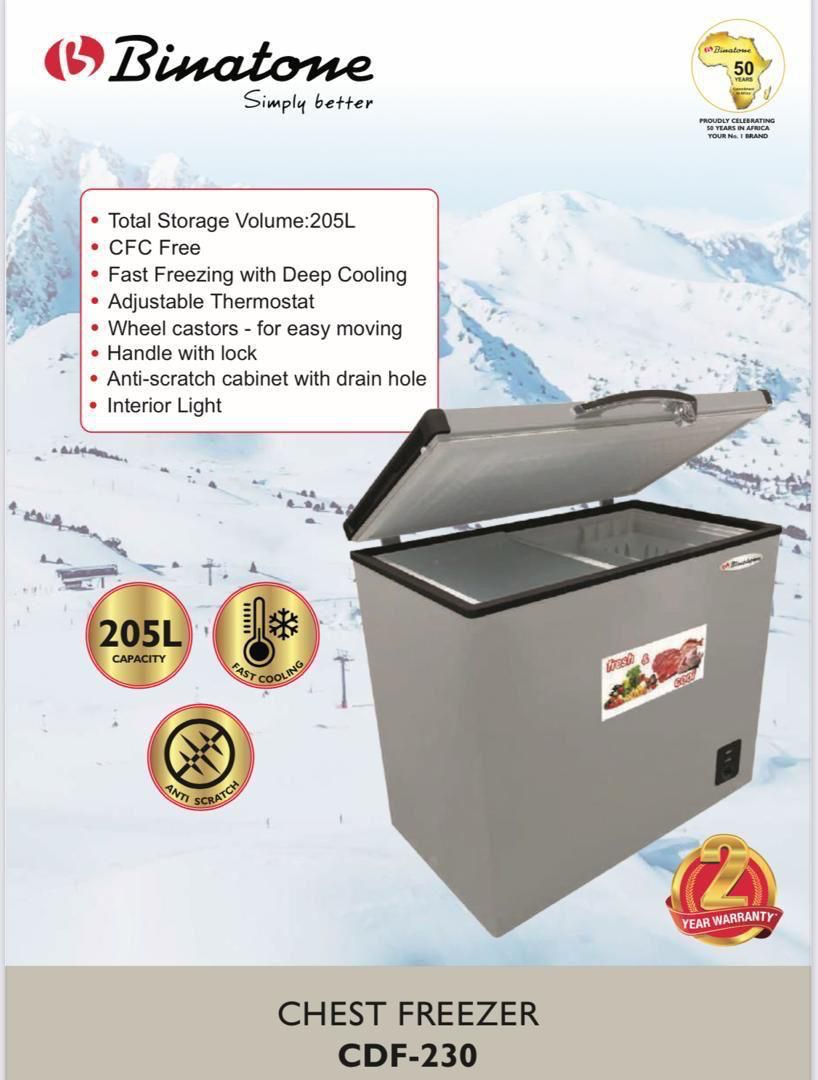 Binatone 205L Chest Freezer (CDF-230)