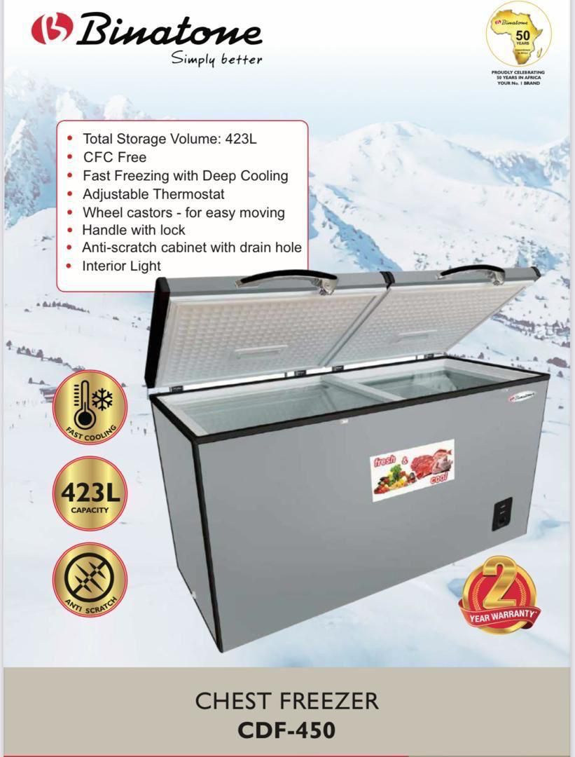 Binatone 423L Large Capacity Chest Freezer (CDF-450)