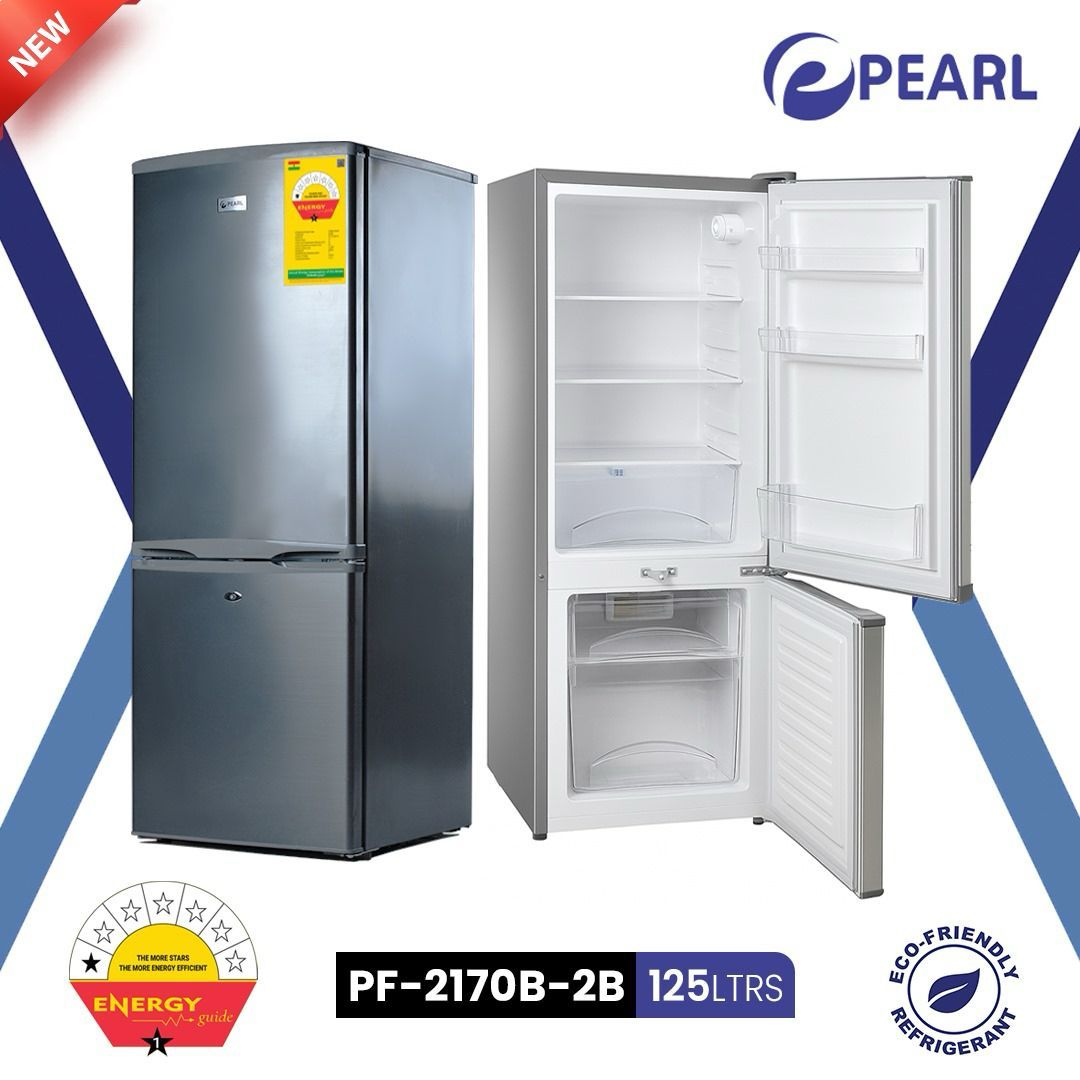 Pearl 125L Double Door Refrigerator (PF-2170B-2B)