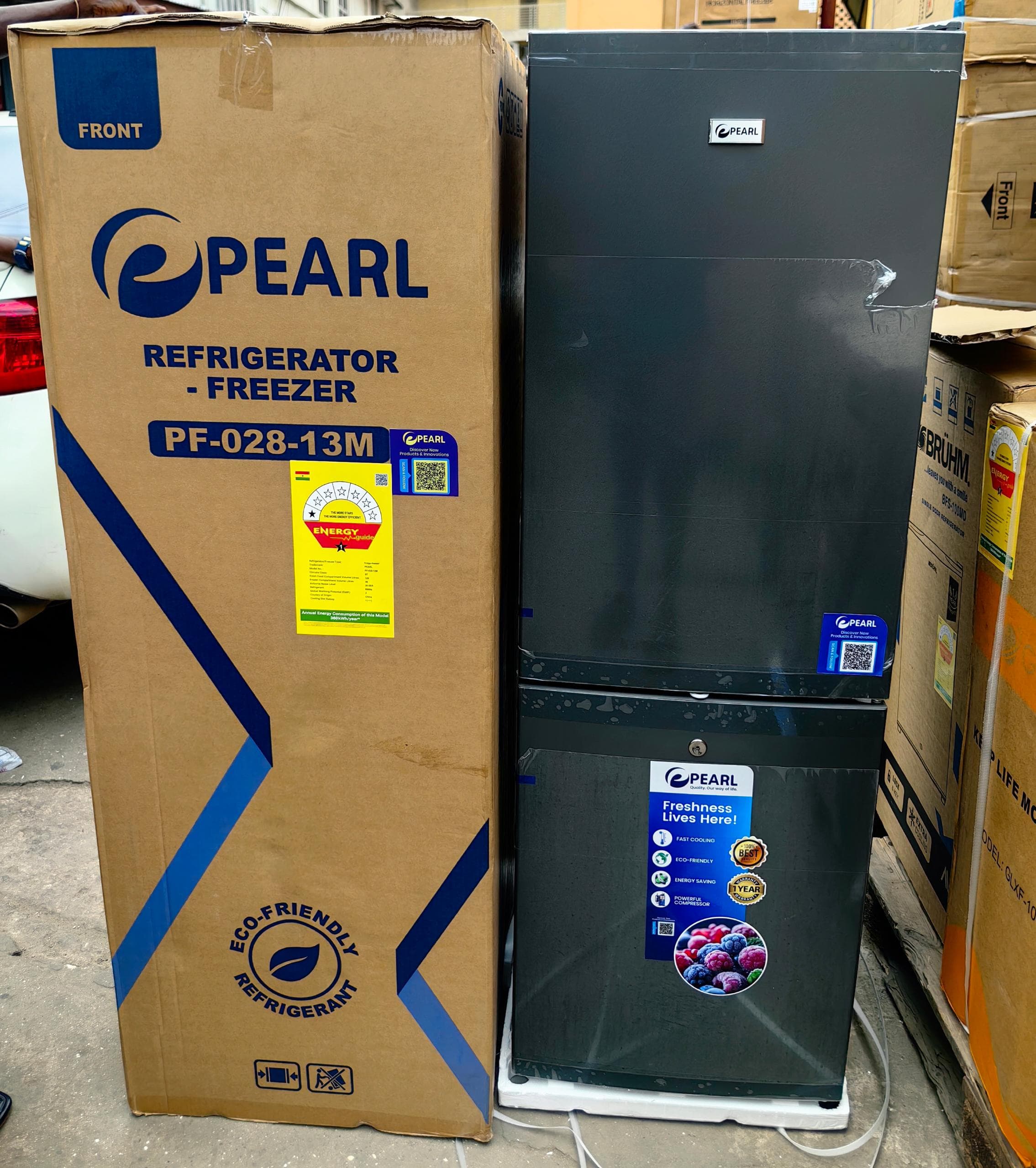 Pearl 157L Double Door Refrigerator (PF-028-13M)