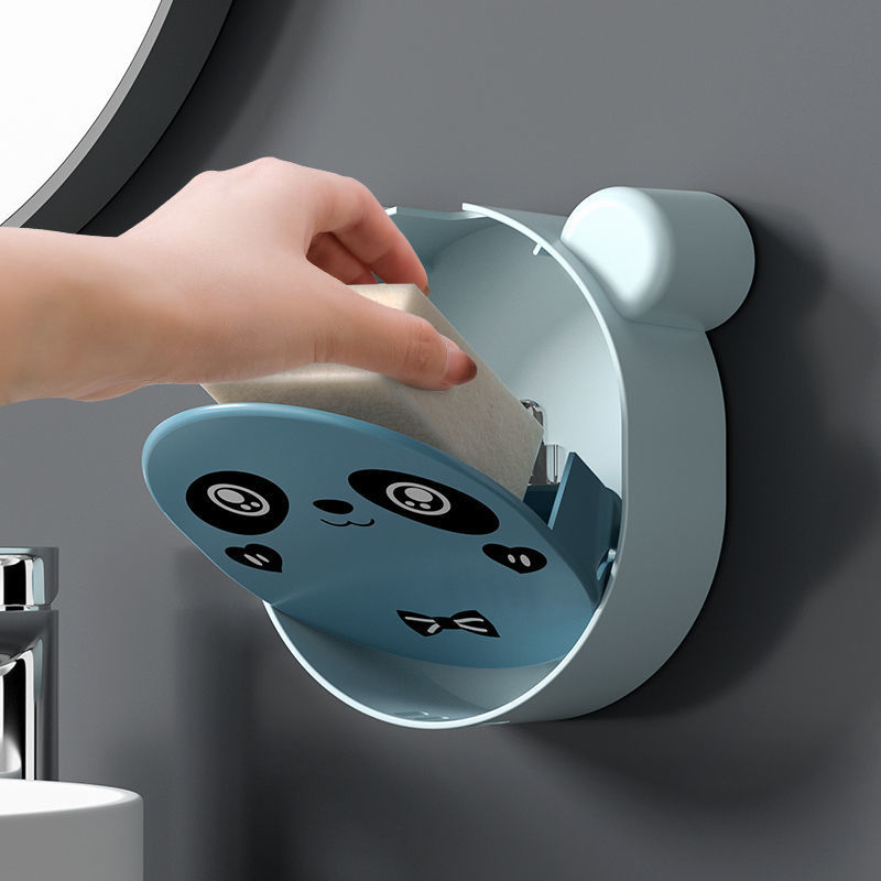 Wall-Mounted Soap Dish with Lid