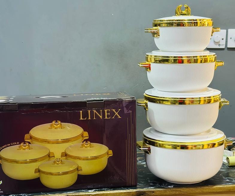 Linex Premium Gold Insulated Food Warmer Set