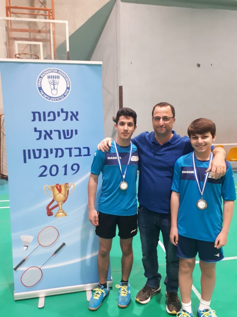מקום שלישי באליפות ישראל בבדמינטון