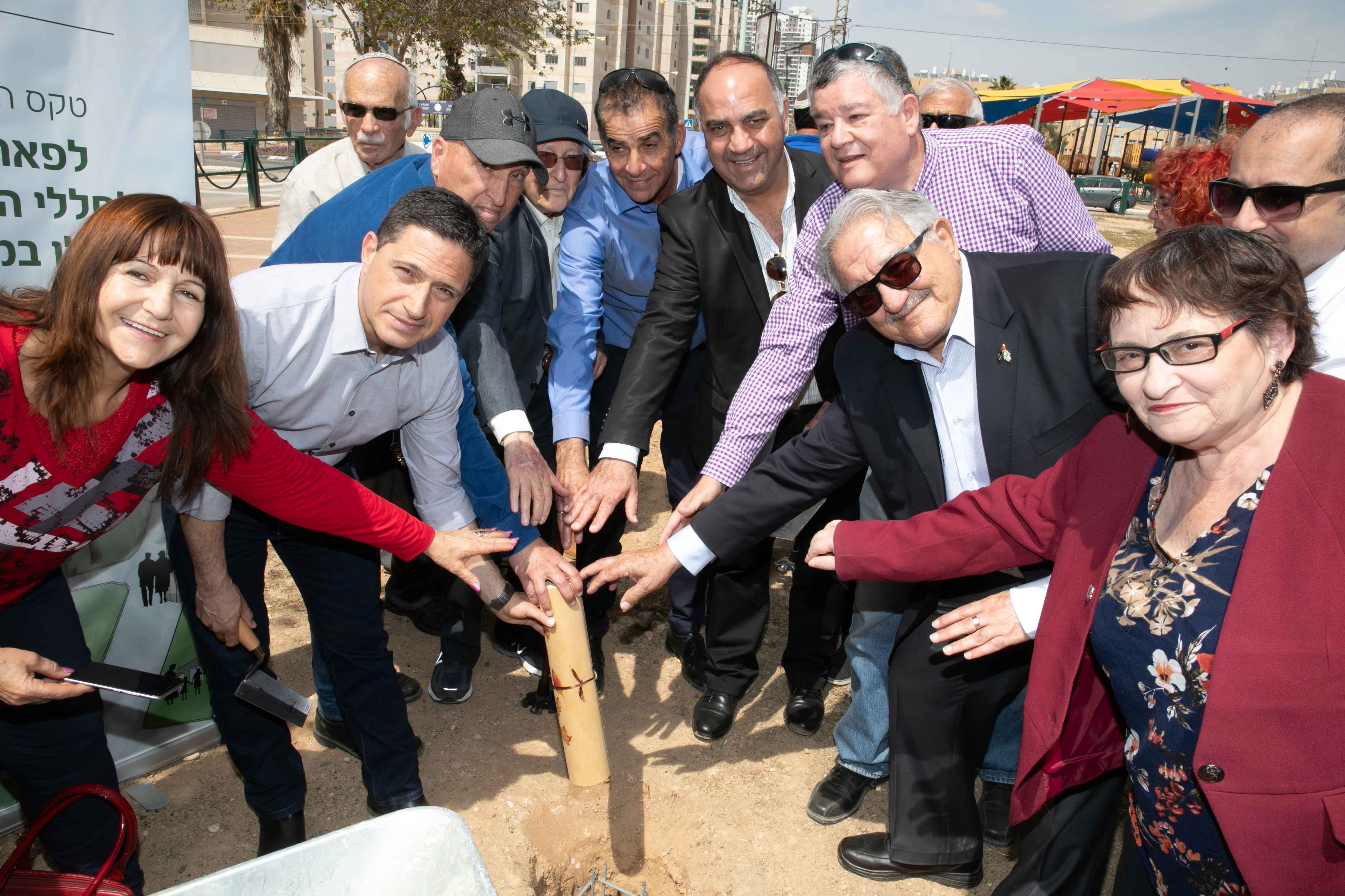 הנחת אבן פינה לפארק הנופלים לזכר חללי מערכות ישראל בני העיר באר שבע