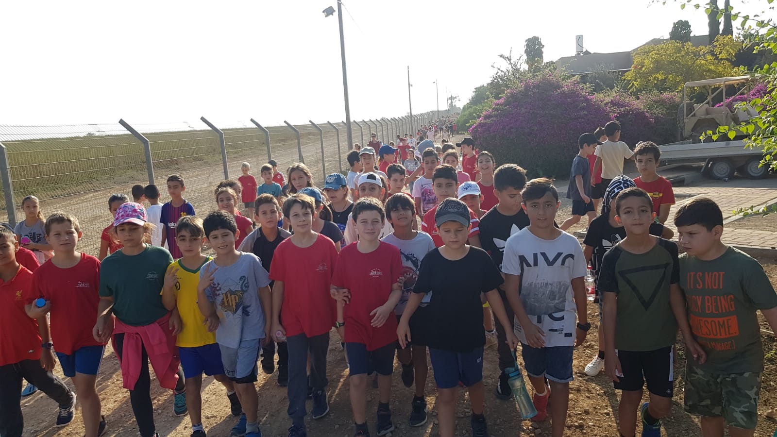 יום ההליכה העולמי בבי"ס ניצני הנגב שבמועצה האזורית בני שמעון