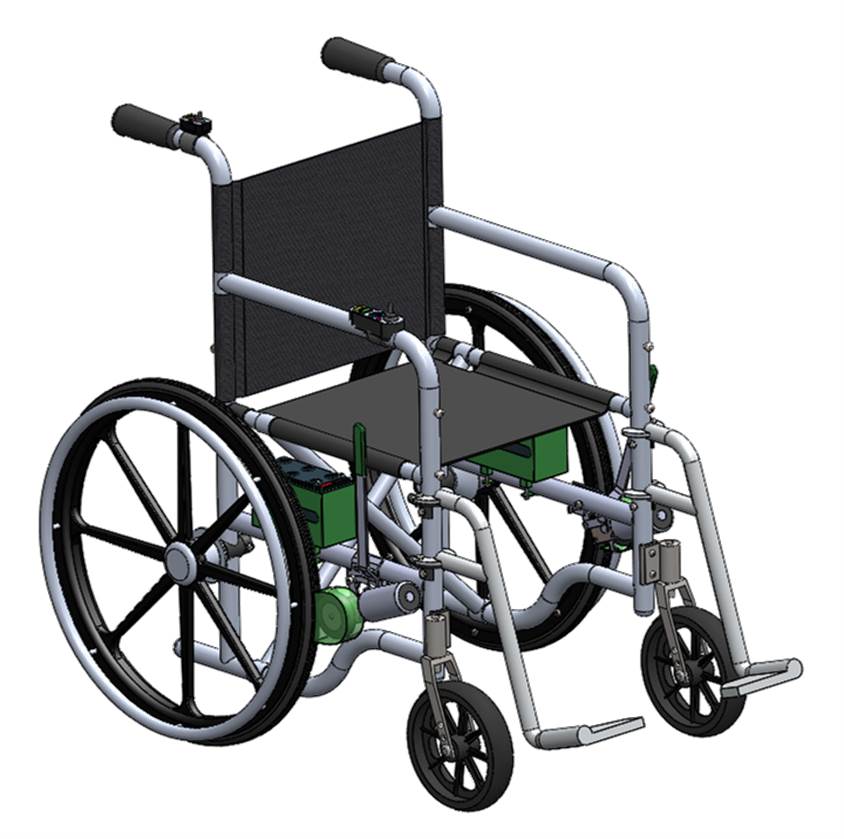 לכבוד היום הבינ"ל לזכויות אנשים עם מוגבלות סטודנטים להנדסה מציגים התוסף שיהפוך כל כיסא גלגלים לחשמלי