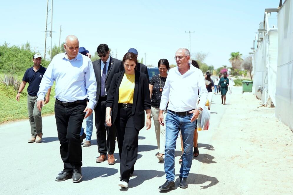 הגברת מרים אלמהירי, השרה לביטחון המים והמזון של איחוד האמירויות הערביות ביקרה במועצה אזורית הערבה התיכונה בשיתוף משרד החוץ, וארגון 'השומר החדש'
