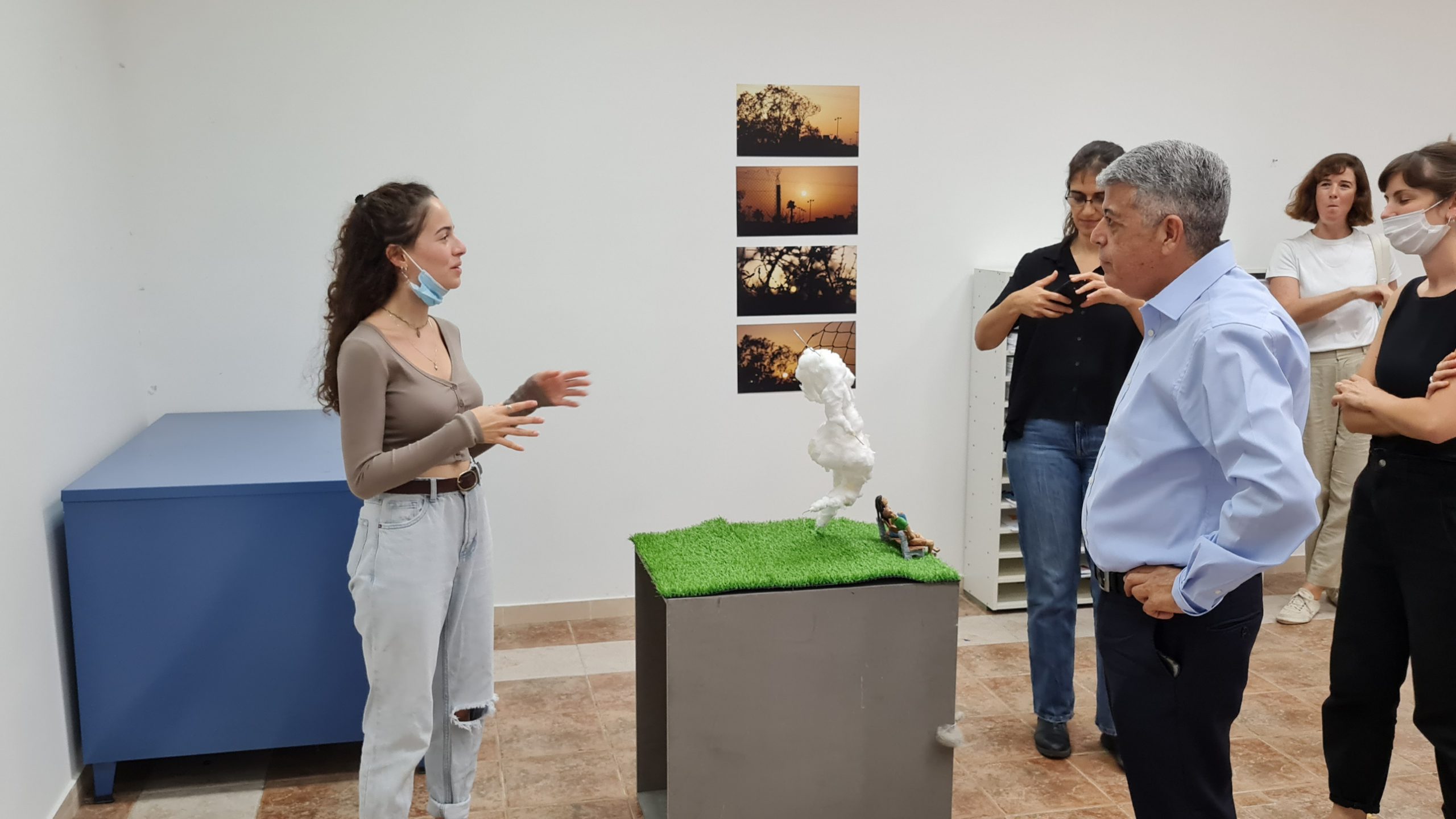יו"ר וחברי מועצת התרבות של מפעל הפיס התארחו במרכז המצוינות של בצלאל באופקים