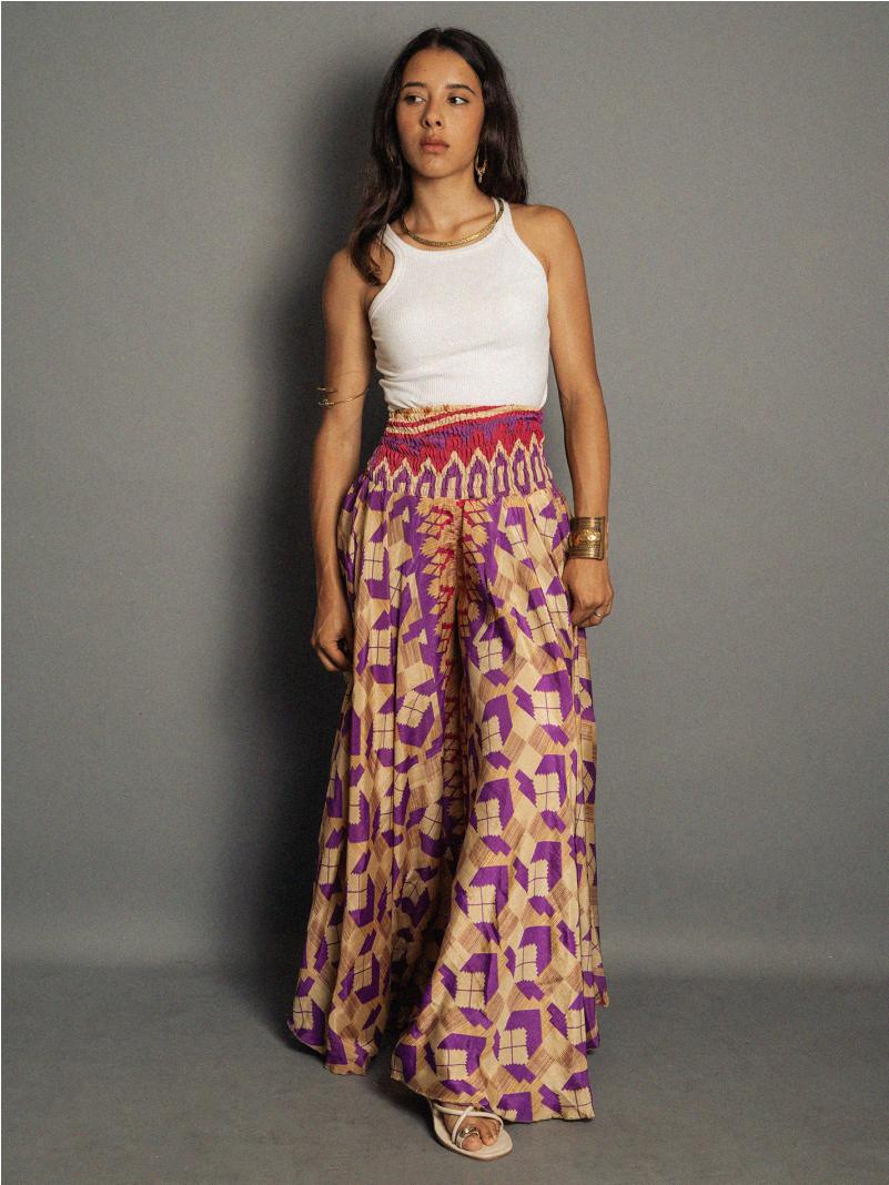 Pantagonna ocra e viola – Jasmin