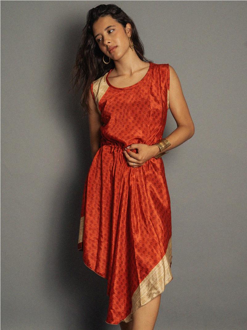 Abito tre quarti rosso - Ladakh