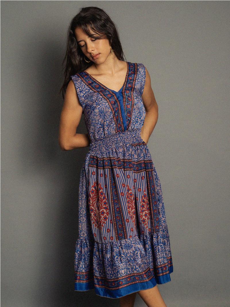 Abito corto blu - Kanpur