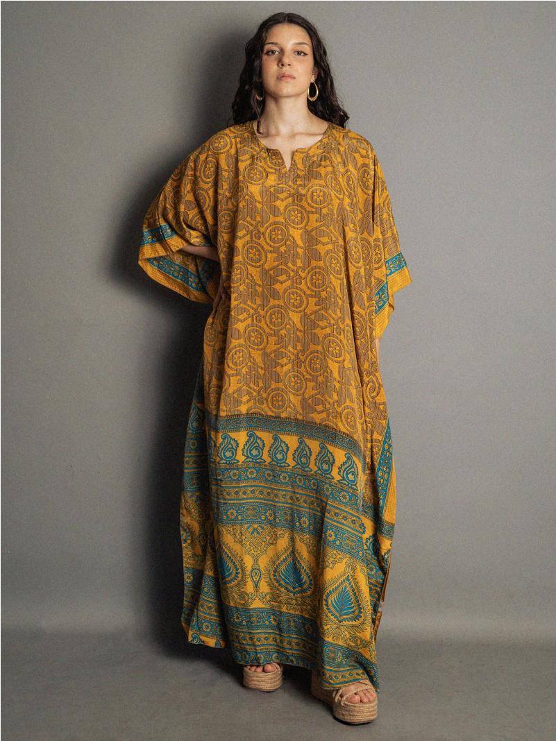 Caftano Lungo giallo