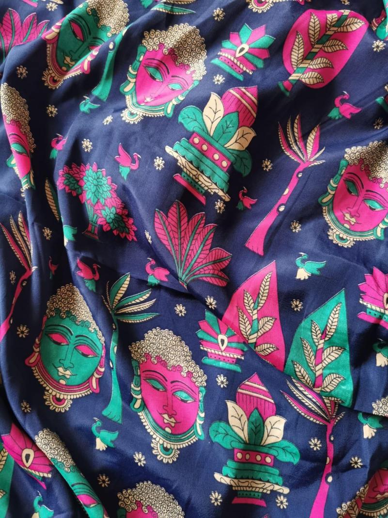 Pantalone a Palazzo LOTO Buddha Edition – Blu Notte