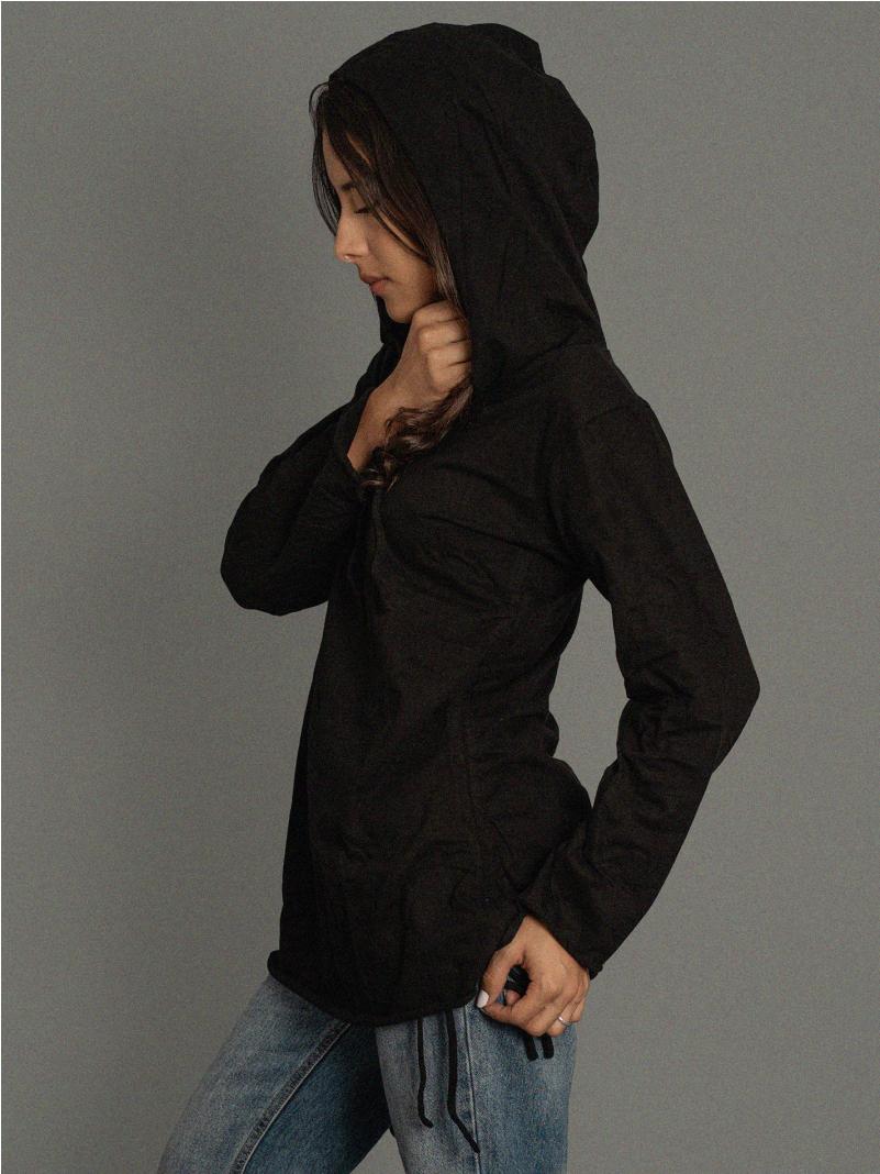 Poonam - Felpa Etnica Nera